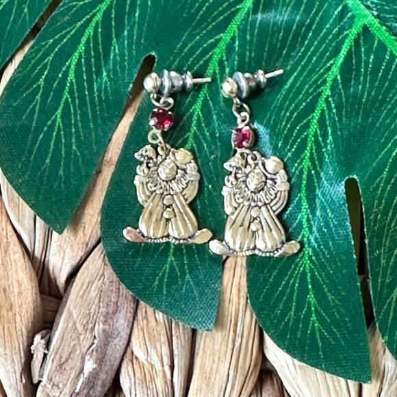 BOGO FREE VTG DANGLY CIRCUS CLOWN EARRINGS 80’s - Picture 2 of 6